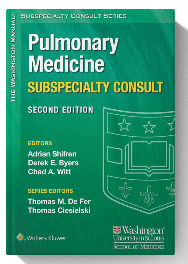 The Washington Manual Pulmonary Medicine Subspecialty Consult 2nd Edition